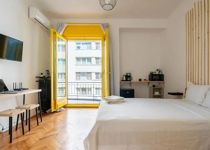 Quiet And Classic Studio With Cismigiu Park View