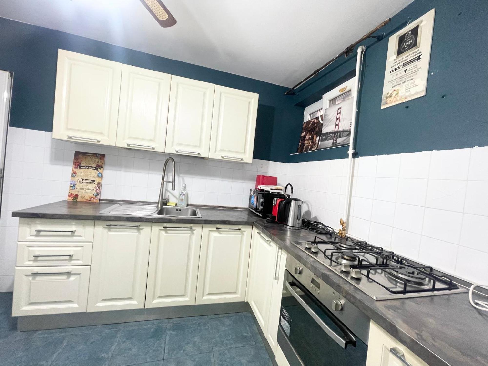 Apartament Blue - Half Ground Level With Windows - Demisol Bucureşti