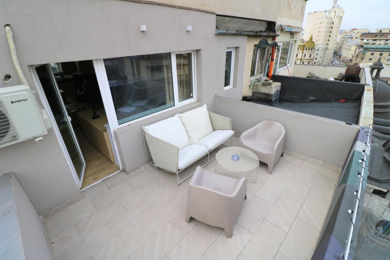 Deluxe Studio Old Center Panoramic View Terrace Apartment Bucharest
