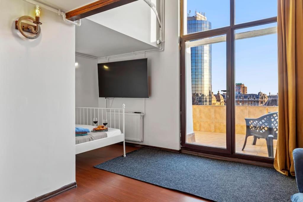 Central Penthouse Studio With Bbq & Jacuzzi Apartament *