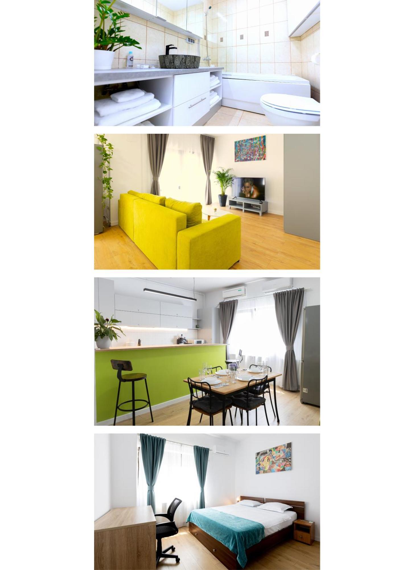 Apartamento Obor Oasis --secured Parking Nearby --self Check-in-- 1min Metro Station *