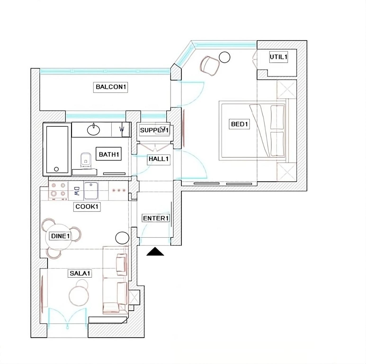 Playful & Bright 1br Near The Faculty Of Law Apartment *