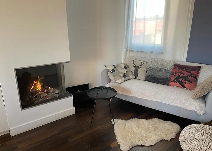 Italian Street Apartment With Terrace And Fireplace