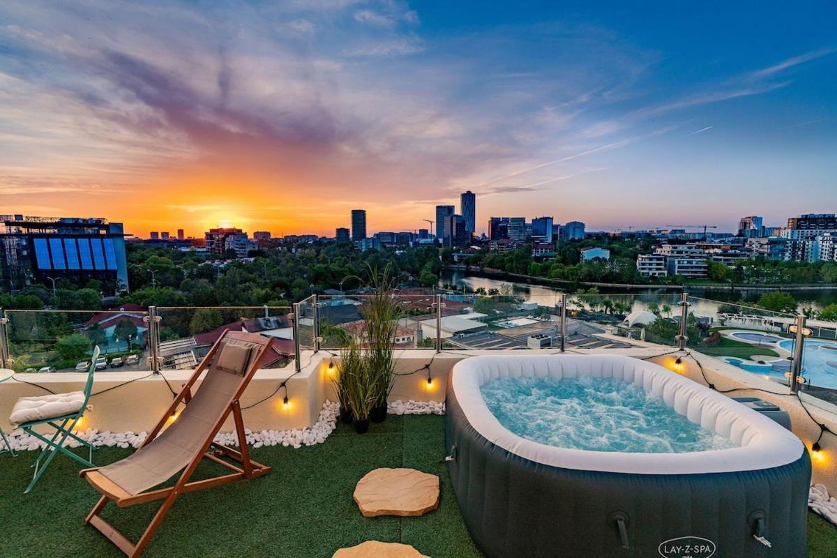 Apartamento Downtown Floreasca Penthouse With Jacuzzi&sauna Bucareste