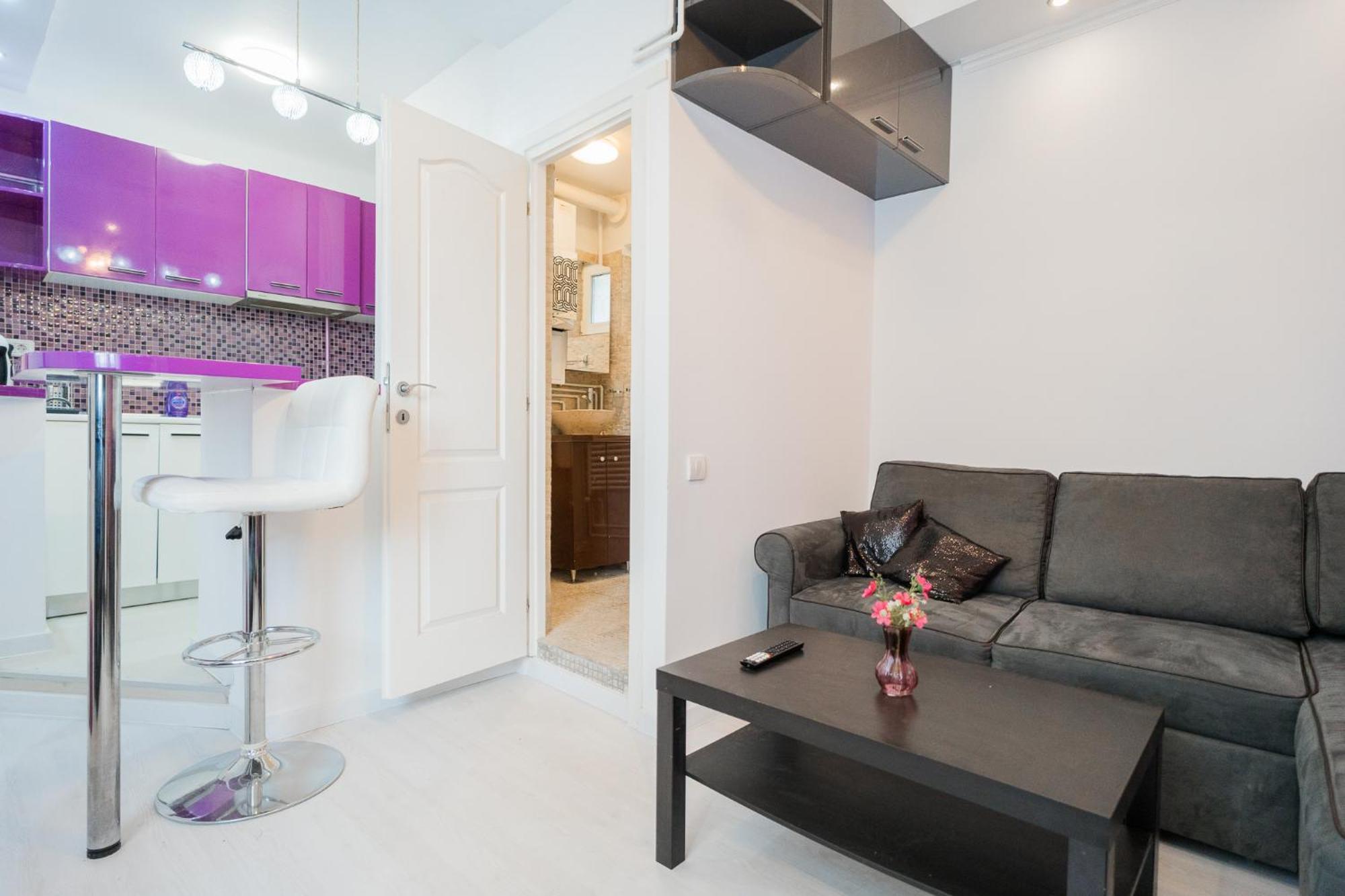 Ultra White & Lila Apartment Bucharest